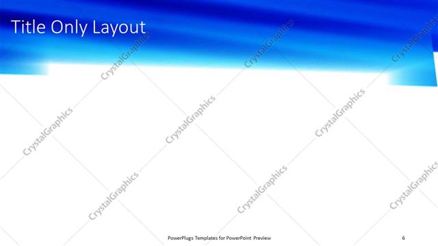 Title Only presentation slide layout