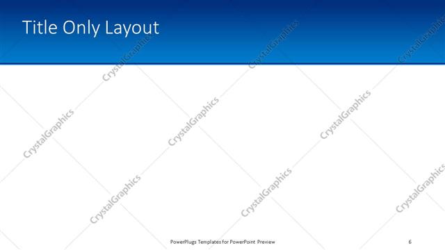 Title Only presentation slide layout