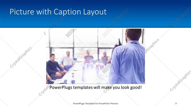 Picture with Caption presentation slide layout