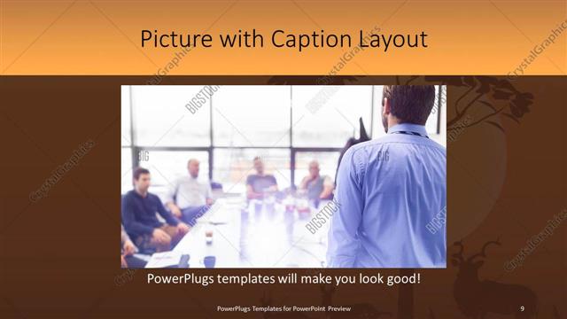 Picture with Caption presentation slide layout
