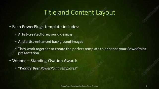 Title and Content presentation slide layout
