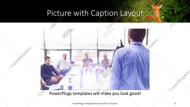 Picture with Caption presentation slide layout