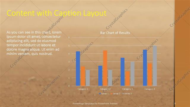Content with Caption presentation slide layout