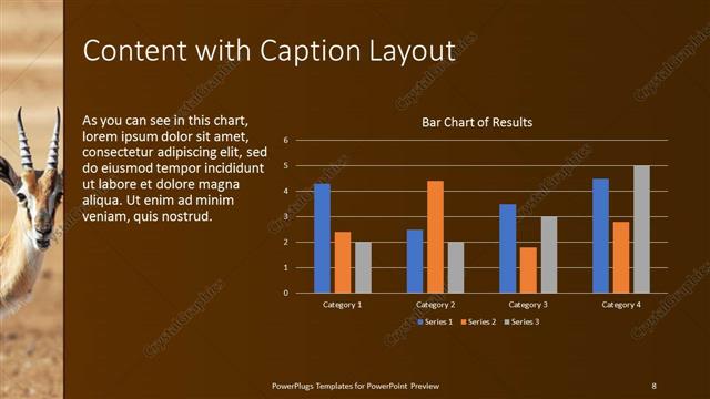 Content with Caption presentation slide layout