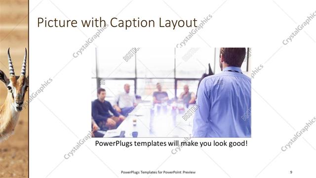 Picture with Caption presentation slide layout