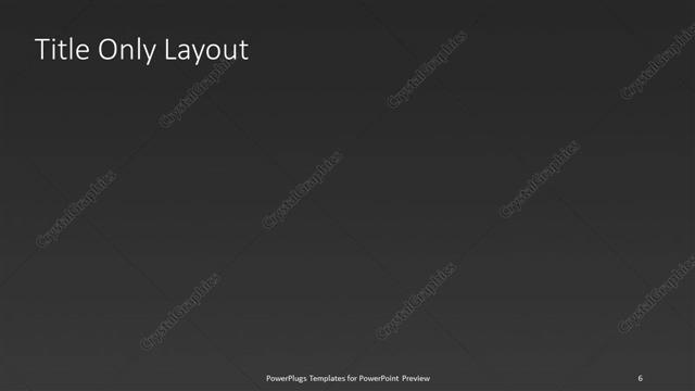 Title Only presentation slide layout