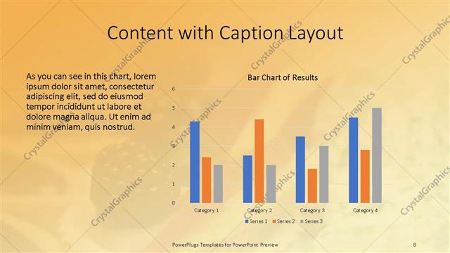 Content with Caption presentation slide layout