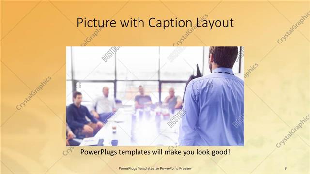 Picture with Caption presentation slide layout