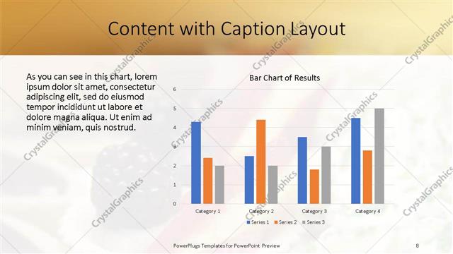 Content with Caption presentation slide layout