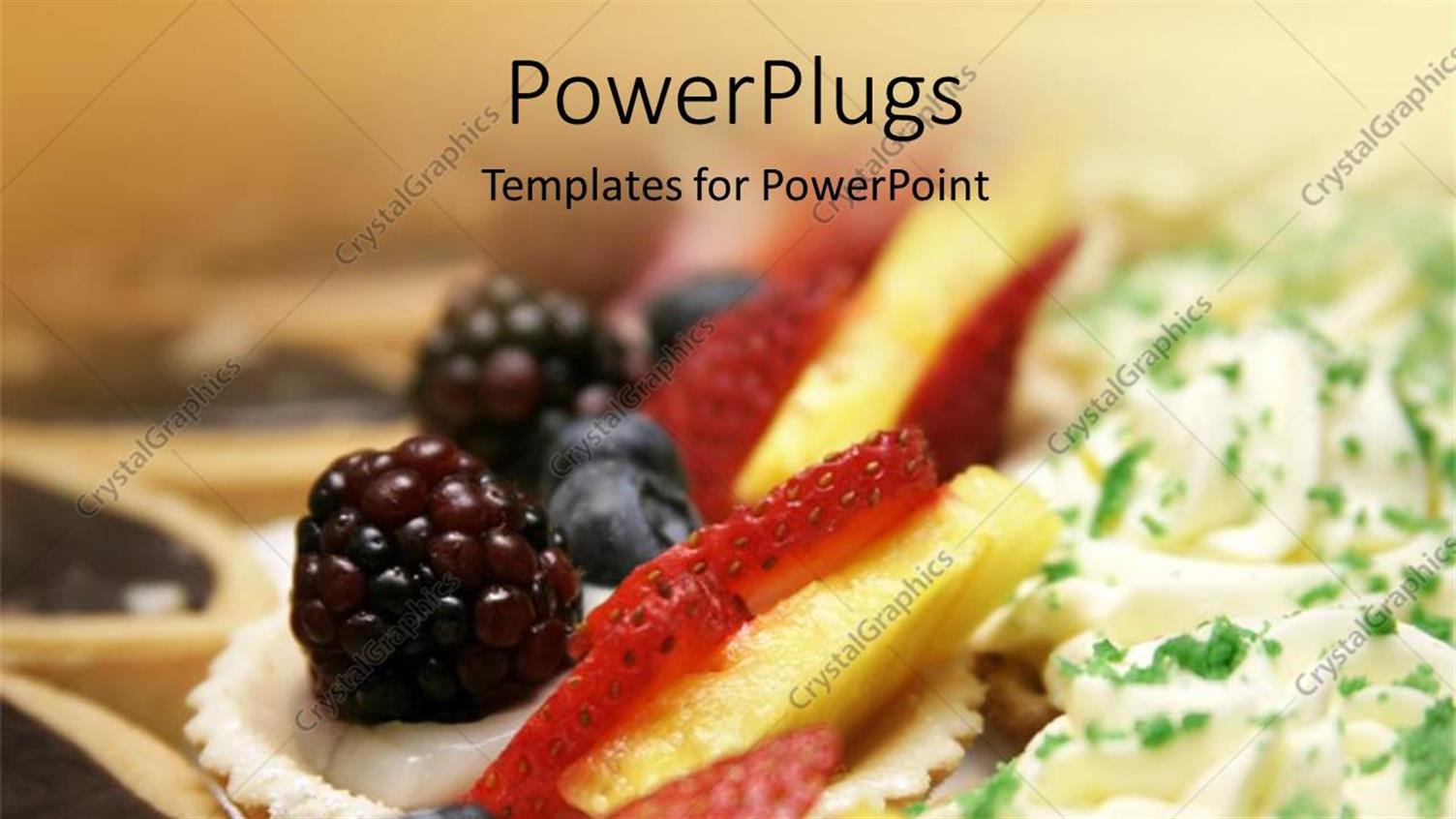 Featuring Delicious Dessets with Fresh Fruits