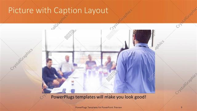 Picture with Caption presentation slide layout