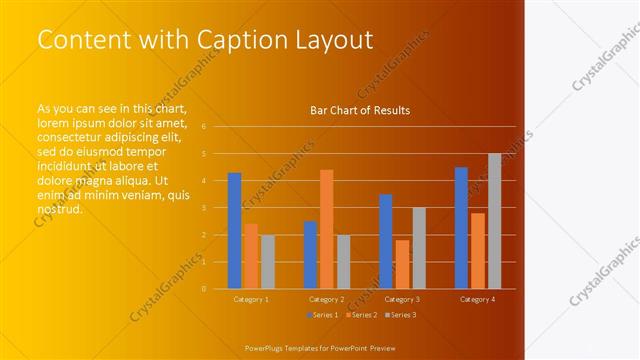 Content with Caption presentation slide layout
