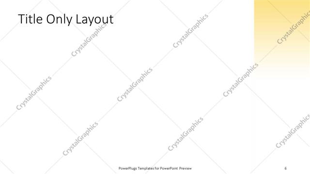 Title Only presentation slide layout