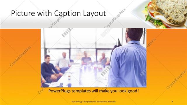 Picture with Caption presentation slide layout
