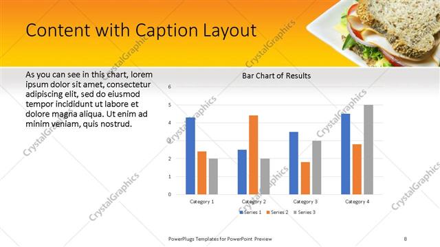 Content with Caption presentation slide layout