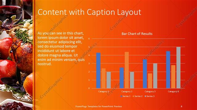 Content with Caption presentation slide layout