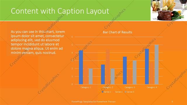 Content with Caption presentation slide layout