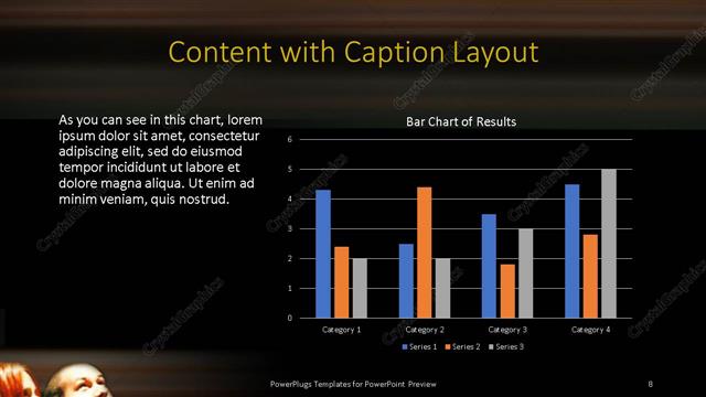 Content with Caption presentation slide layout