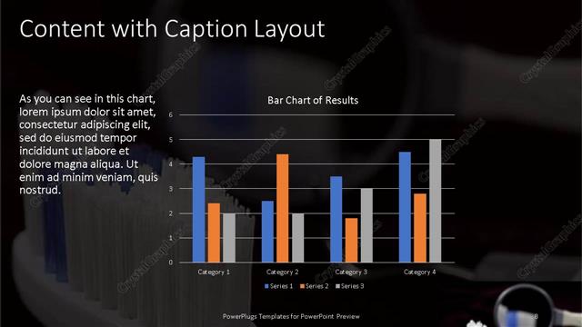 Content with Caption presentation slide layout