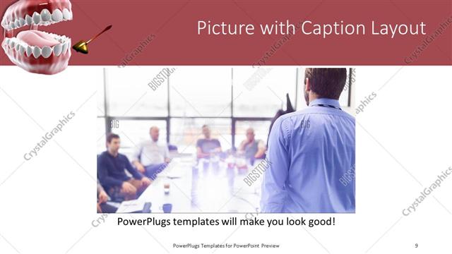 Picture with Caption presentation slide layout