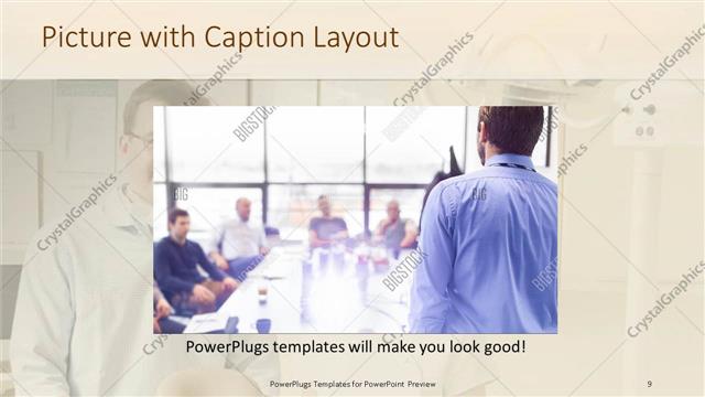 Picture with Caption presentation slide layout
