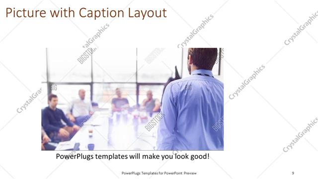Picture with Caption presentation slide layout