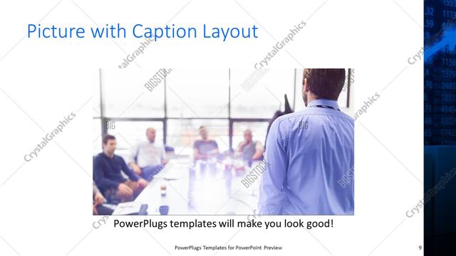 Picture with Caption presentation slide layout