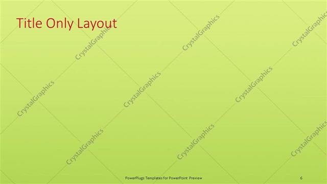 Title Only presentation slide layout