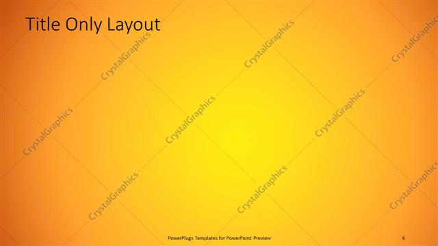 Title Only presentation slide layout