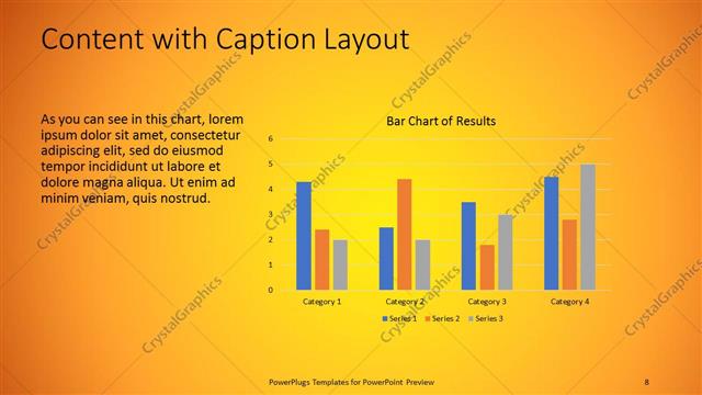 Content with Caption presentation slide layout