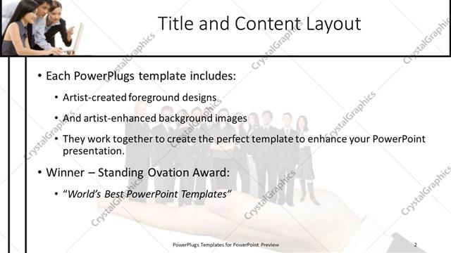 Title and Content presentation slide layout