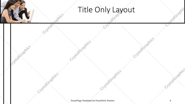 Title Only presentation slide layout