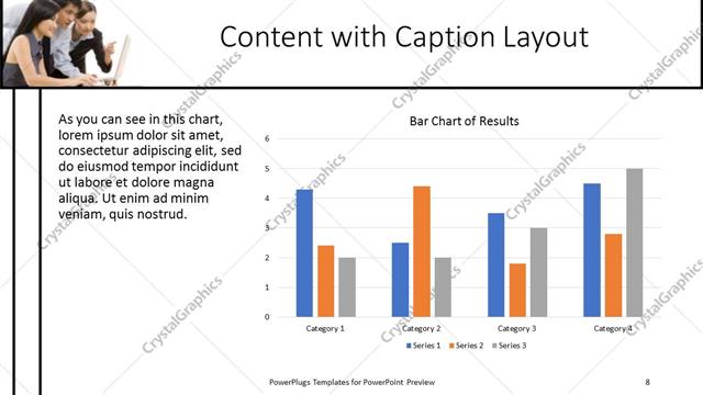 Content with Caption presentation slide layout