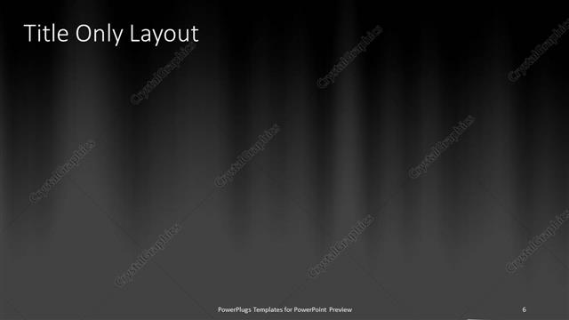 Title Only presentation slide layout