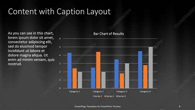 Content with Caption presentation slide layout
