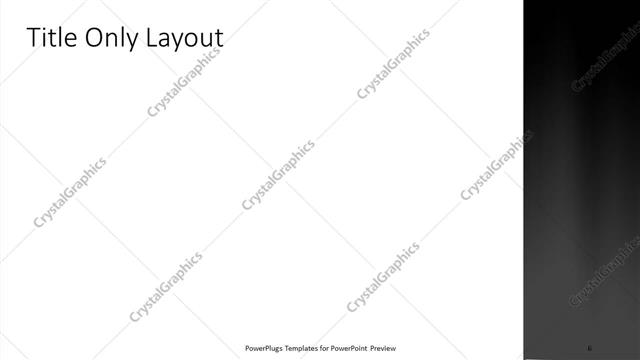 Title Only presentation slide layout