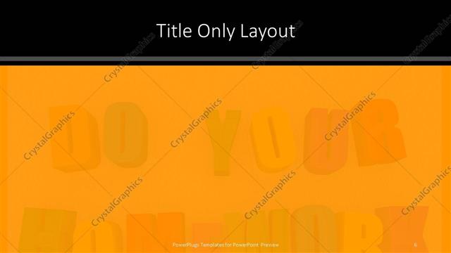 Title Only presentation slide layout