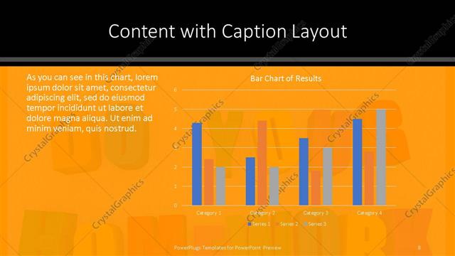 Content with Caption presentation slide layout