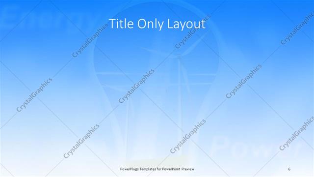 Title Only presentation slide layout
