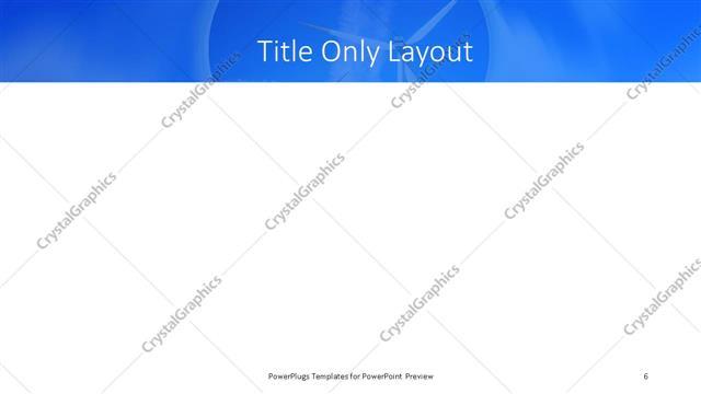 Title Only presentation slide layout