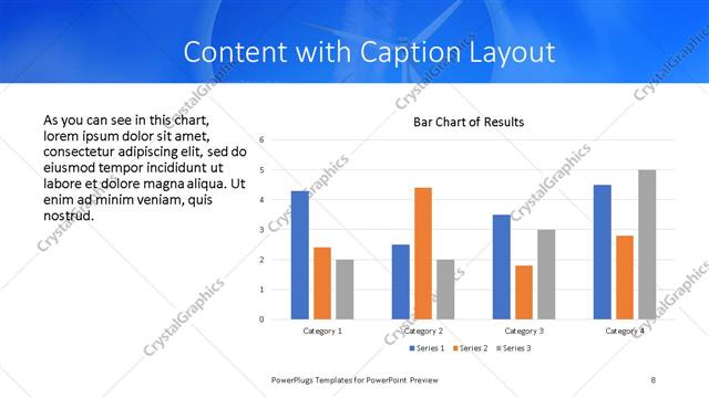 Content with Caption presentation slide layout