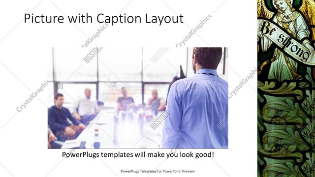 Picture with Caption presentation slide layout