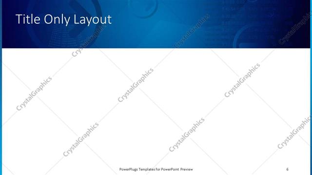 Title Only presentation slide layout