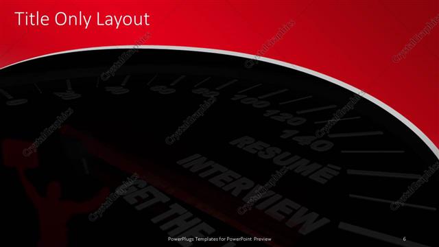 Title Only presentation slide layout