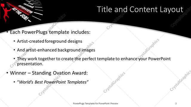 Title and Content presentation slide layout