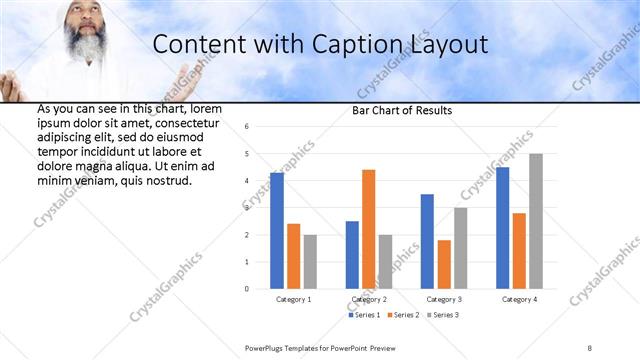Content with Caption presentation slide layout