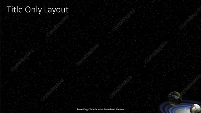 Title Only presentation slide layout