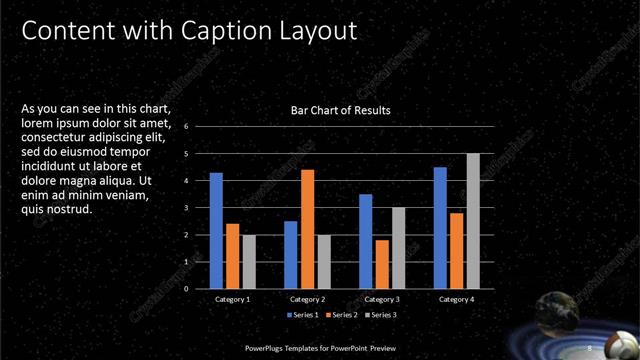 Content with Caption presentation slide layout
