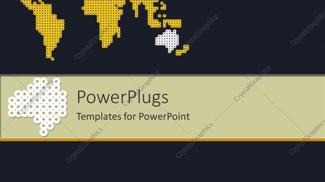  Presentation with australian - The depiction of Australian map in the background in and place for text