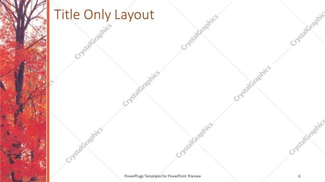 Title Only presentation slide layout